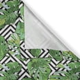 thumbnail image 5 of Ambesonne Tree Grommet Curtain, Macro Palm Tree Leaves, 50" x 84", Hunter Green Black White, 5 of 6