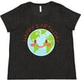 thumbnail image 3 of Inktastic Happy Earth Day Women's Plus Size T-Shirt, 3 of 5