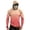 Orange, variant on Performance Fishing Compression Hoodie for Men Sunscreen Integrated Face Mask Long Sleeve Breathable Gradient Color Rash Guard for Swimming Sailing Boating