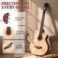thumbnail image 3 of Ktaxon 38 Inch Cutaway Acoustic Guitar, Basswood Beginner Folk Guitar Starter Kit with Gig Bag, Tuner, Capo, Strap, Extra Strings & Picks for Adults Teens Students, 3 of 14