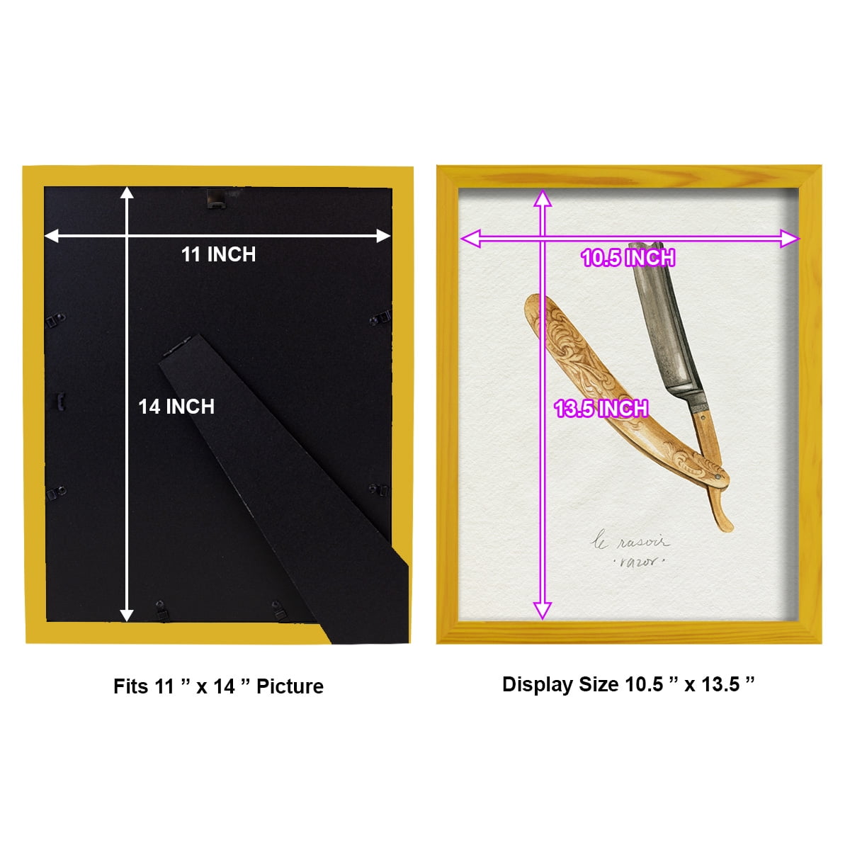 Gilded Toiletries I - Framed Print w/glass - Sunflower Yellow