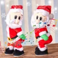 thumbnail image 2 of Nuevo regalo de Navidad, juguete musical eléctrico que baila, muñeco de Papá Noel que hace twerking y canta, decoración navideña, decoración para el hogar y el centro comercial, 2 of 5
