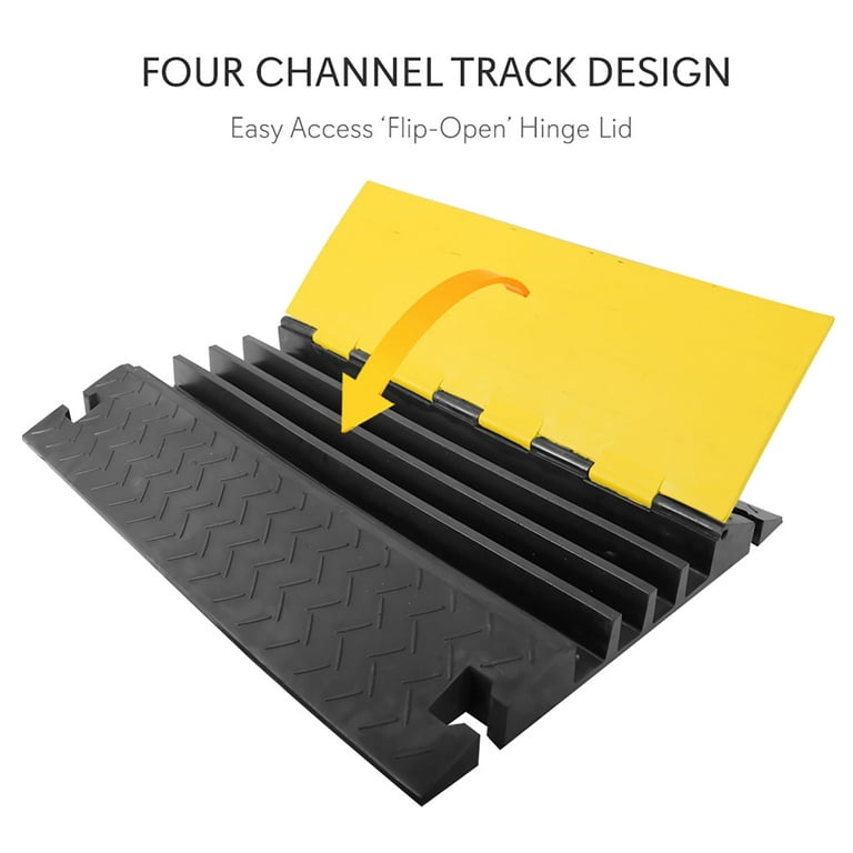 Cable Cover Ramp Safety Tracks – Pyle USA