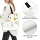 thumbnail image 3 of Fotbe Wildflowers Bolsa Tote Estética de Lona con Estampado para Mujer - Bolsa Reutilizable de Hombro Casual para Vacaciones, Compras, Trabajo y Gimnasio, 3 of 8