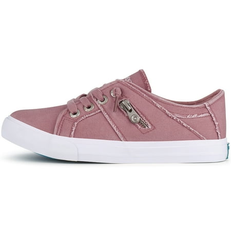 

Women Canvas Sneakers Low Top Slip On Casual Comfy Walking Flat Shoes
