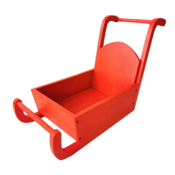 BERTDOMD Newborn Photography Prop 1Pc Red Christmas Sled Baby Photo Shoot Accessory