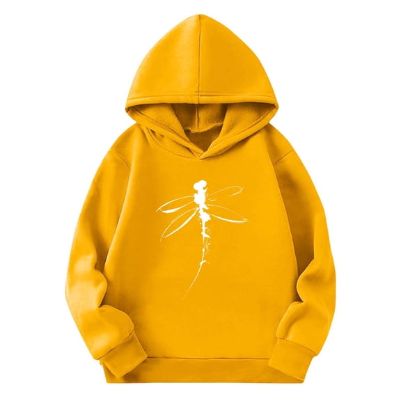 Eltusu Boys Valentines Hoodies, Spring Fall Long Sleeve Relaxed Fit Graphic Pullover Sweatshirts Yellow Size 3-14 T