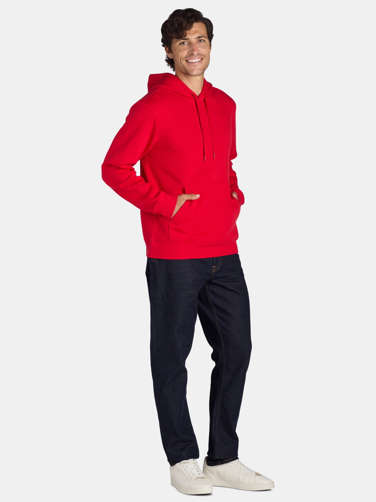 Athletic Works Men's & Big & Tall Men's Fleece Hoodie Sweatshirt, Sizes XS-4XLT