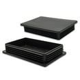 thumbnail image 3 of Flyshop Black Plastic Plug Tube Insert Furniture Glides Rectangle Tubing End Cap, 100 x 150 mm, 4" x 6", 4 PCS, 3 of 6