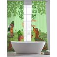 thumbnail image 5 of Green St. Patrick's Day Sheer Curtains 96 Inch Length 2 Panels Set Window Treatments, Green Lucky Clovers Dog Rod Pocket Semi Curtains for Living Room/Bedroom/Kitchen Décor, 104"W x 96"L, 5 of 7