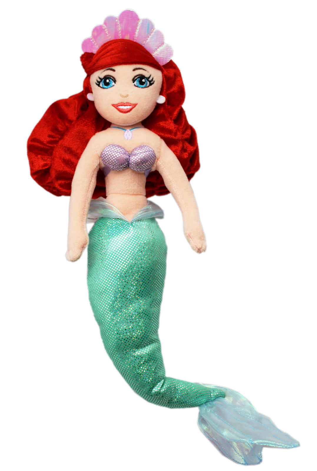Disney Princess The Little Mermaid Ariel Medium Size Stuffed Girls Doll 12in