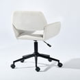 thumbnail image 4 of Homy Casa Swivel Accent Chair, Adjustable Guest Chair for Living Room and Small Space, Beige, 4 of 9