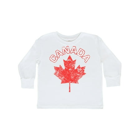 

Inktastic Canada Maple Leaf Gift Toddler Boy or Toddler Girl Long Sleeve T-Shirt