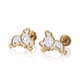 thumbnail image 5 of Aretes de oro 14k GIALLO Broquel GIALLO COLLECTION Khoalas de oro blanco y amarillo, 5 of 5