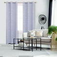thumbnail image 2 of Deconovo Short Blackout Curtains, Thermal Insulated Window Curtains and Drapes, Constellation Pattern Foil Printed Curtains for Living Room (Light Purple, 42 x 45 Inch, 2 Panels), 2 of 6