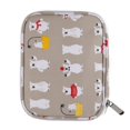 thumbnail image 4 of Bolsa de almacenamiento vacía para agujas de tejer, de tejer, estuche organizador, bolsa para ganchillo Oso gris Hugo Estuche para agujas de ganchillo, 4 of 5