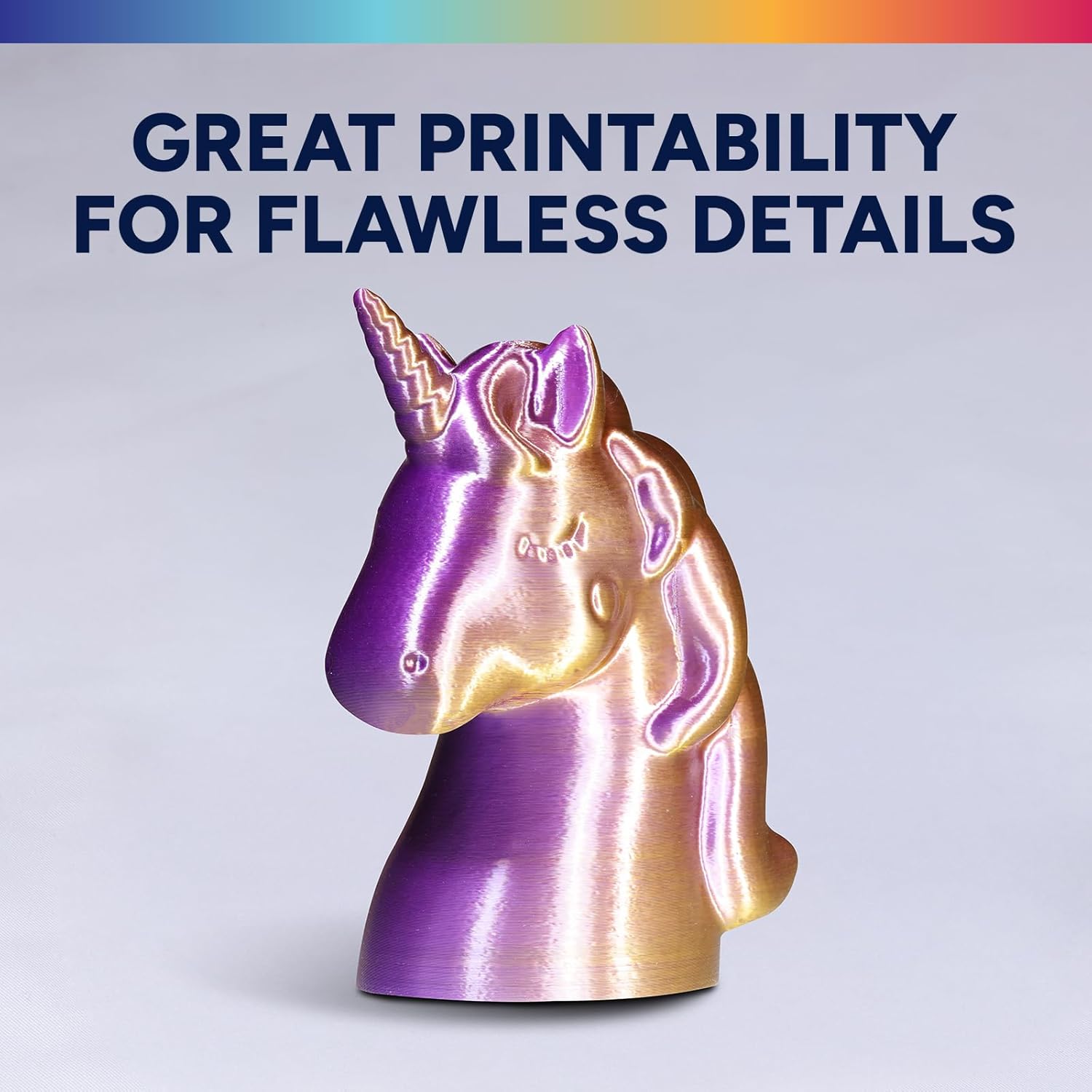 Silk PLA Dual Color Filament 1.75mm, Bi-Color Shiny PLA Finish, Smooth & Glossy, 1kg Spool (2.2lbs), Ideal for Cosplay Jewelry & Home Decor (Silk Blue-Silver)