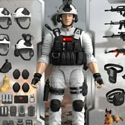 BESTSKY Army Men,Figurine Set Army Toys,Combat Gear Military Toys,White