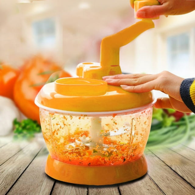 Manual Vegetable Grinder, PP Stainless Steel Compact Portable Cooking Easy Food Vegetable Grinder for Kitchen Restaurant
