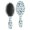 Light Blue Christmas-1, variant on Dark Blue Christmas Pattern Hair Brush,Girls Detangling Hair Brush,Glide Through Tangles with Ease for Wet & Dry Hair,8.8"X2.8"