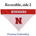 thumbnail image 3 of Pets First Collegiate Nebraska Reversible Bandana -Home & Away Mesh & Premium Embroidery For Dogs & Cats, 3 of 4