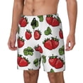 thumbnail image 2 of Balery Hand Drawn Strawberry Mens Swim Trunks Swim Shorts for Men Quick Dry Inseam Beach Shorts with Compression Liner Pocket-3X-Large, 2 of 9