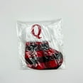 thumbnail image 3 of Christmas Stockings,Red Black Buffalo Plaid Initials Xmas Stockings Christmas Decorations Indoor 7" Hanging Stocking Bags Xmas Decor for Holiday, 3 of 6