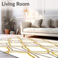 thumbnail image 2 of ODIKA 2x3 Machine Washable Non-Slip Area Rug, Vintage Trellis Interlocked Transitional Motif Ultra Soft Rug, None, 593243, 2 of 7