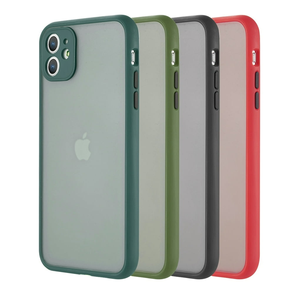 Iphone 11 Frosted Pc Camera Protector Case