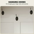 thumbnail image 4 of HOMCOM 3-in-1 Hall Tree with Shoe Storage, Standing Coat Rack with Shoe Bench, Entryway Furniture with Five Hooks, White Wood Grain, 4 of 9