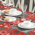 FairOnly Rectangle Tablecloth with Christmas Deer Pattern Waterproof