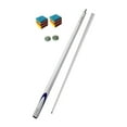 thumbnail image 1 of S SERENABLE Bâton de Queue de Piscine Snooker Queue Fibre de Carbone Deux Sections Portable Bâton de Billard de Piscine Bâton de Queue de Billard pour Hommes Femmes Compétition Blanc, 1 of 9