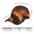 thumbnail image 2 of Fotbe Cool Fire Man Gorro Clásico de Béisbol, Gorra Ajustable con Broche Snapback, Gorro de Exterior de Algodón Suave, 2 of 6