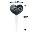 thumbnail image 6 of Dead Fish Bones in Plastic Bottle Heart Love Cupcake Picks Toppers Decoration Set of 6, 6 of 6