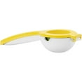 thumbnail image 4 of Tovolo Citrus Press with Pour Spout, White & Yellow – Manual Juicer for Lemons, Limes, Tangerines, Ergonomic Handle, BPA-Free, Dishwasher Safe, 4 of 7