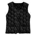 thumbnail image 4 of Women's Lightweight Down Vest, Sleeveless Quilted Puffer Jacket with Cotton Blend Shell, Warm Winter Insulated Vest, Slim Fit Casual Sleeveless Coat for Women, Cold Weather Thermal Vest Black XXL, 4 of 4