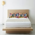 thumbnail image 6 of Yayeee Pillowcase Standard Size Set of 2 Satin Wrinkle Resistant Pillow Case, Blue Jam, 6 of 7