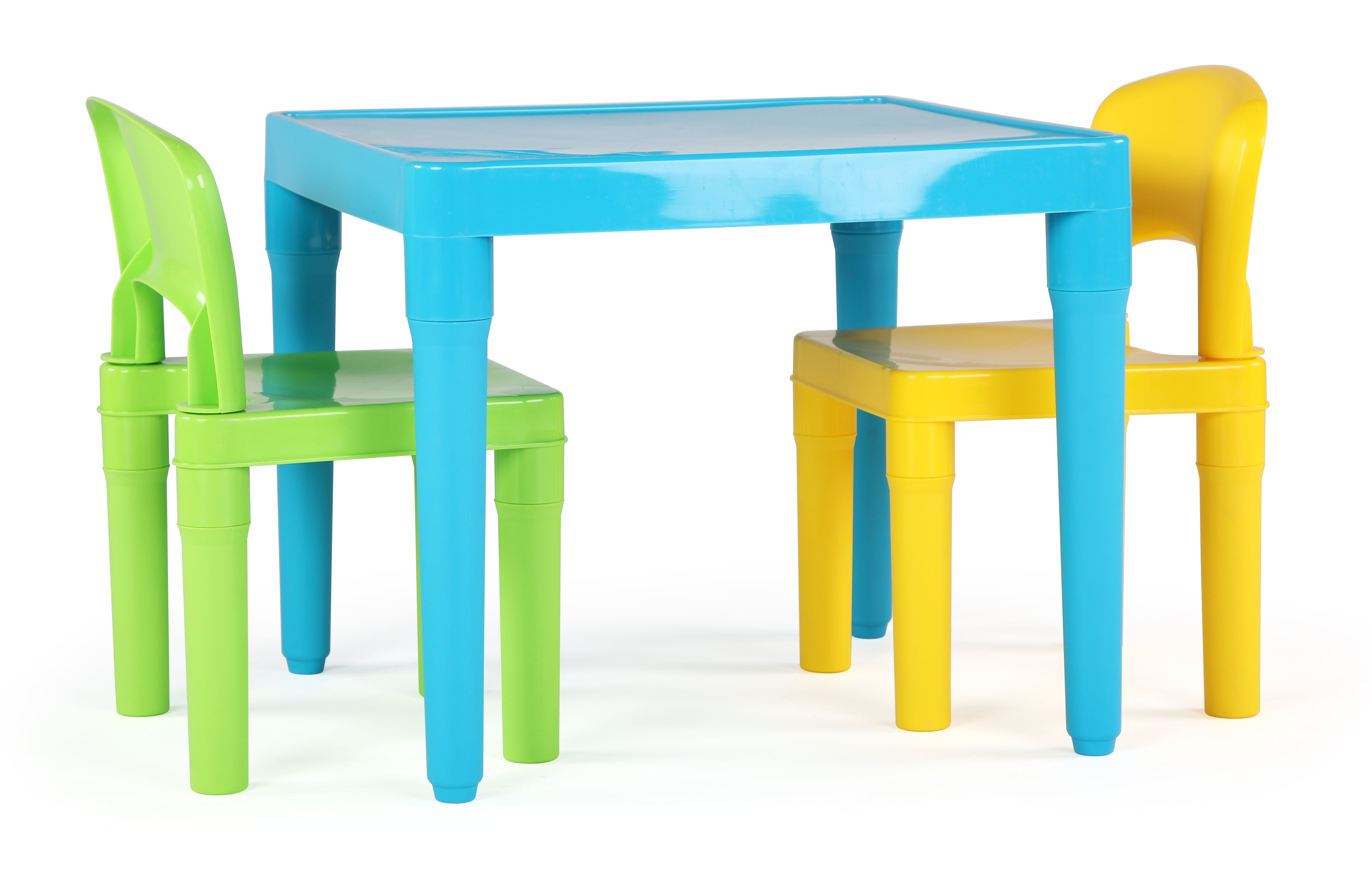 Red/Blue/Yellow Table Mate 4 Kids Original Plastic Folding Table and Chair Set 