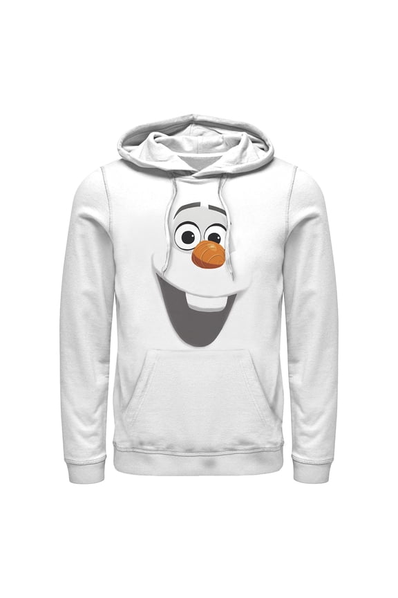 Men's Frozen Olaf Face Pull Over Hoodie