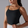 thumbnail image 7 of Honeeladyy Womens Slim Fit Stretch Spaghetti Strap Yoga Bra Quick Drying Fitness Bra with Removable Pads Black S, 7 of 7