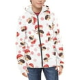 thumbnail image 4 of Xoenoiee Hedgehog and Mushroom Print Trendy Clothes for Teen Girls Boys Zip Up Hoodie Sweatshirt with Pocket Kids Fall Jacket Long Sleeve Casual Coat Outfits, M, 4 of 7