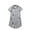 Grey Owl, variant on Women's Short Sleeve Cotton Nightgown Cartoon Printed Button Down Pajama Shirt Cute Notch Collared Soft Sleep Shirt Casual Summer Sleepwear Grey Owl XX-Large