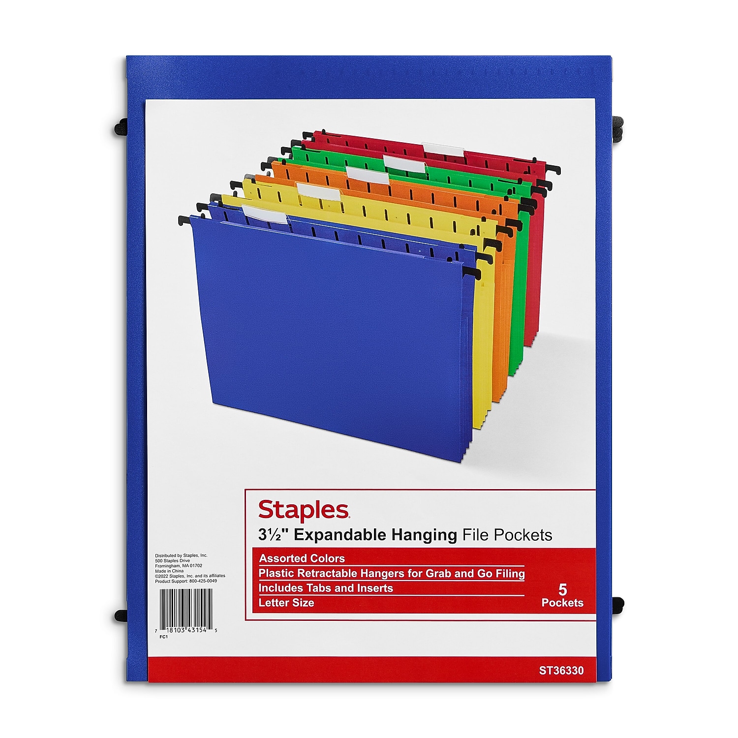 MyOfficeInnovations Poly Expanding Hanging File Folders, 5-Pack photo 5