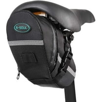 CoreLife Bicyle Saddle Bike Bag Under Seat Pouch Water Resistance Cycling Wedge Pack Accessories Storage pannier, Black
