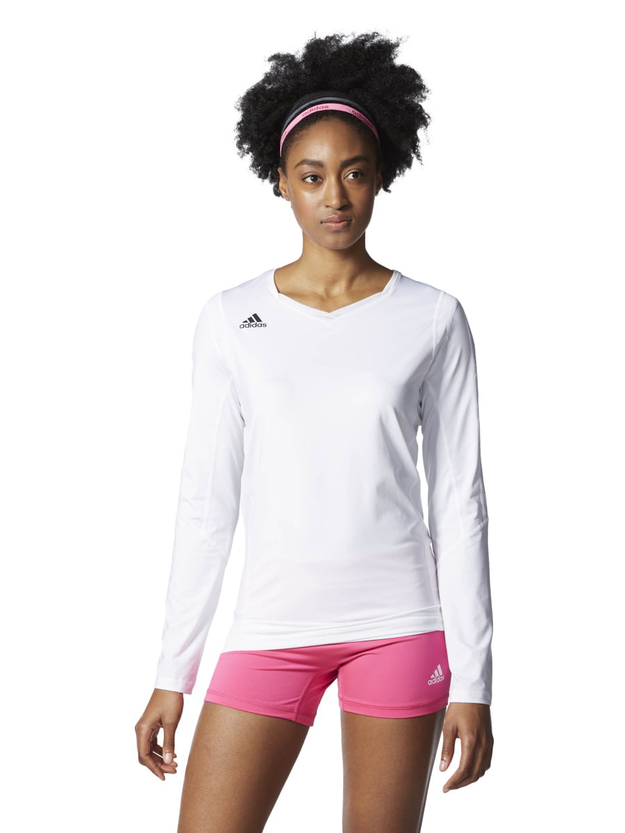 adidas women's volleyball quickset long sleeve jersey, xx-large ...