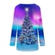thumbnail image 5 of Pntutb Navidad Mujer Moda Casual Manga larga Cuello redondo tops Blusa suelta Camisas estampadas Pntutb Pntutb-6183, 5 of 5
