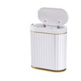 thumbnail image 1 of Bote de basura automático con tapa para baño, bote de basura delgado inteligente, bote de basura de plástico pequeño de 7L, bote de basura estrecho con sensor de movimiento ER, 1 of 5