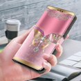 thumbnail image 5 of Funda de cuero con estampado 3D para Motorola Moto G04 4G, diseño de mariposas y flores, 3745933999553, estilo G, para Motorola Moto G04 4G, color oro rosa, 5 of 5