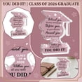 thumbnail image 2 of Class of 2026 You Did It Plaque, Flat Tabletop Display for Graduate, High School College Keepsake Desk Decor, Inspirational Sign, 2 of 3