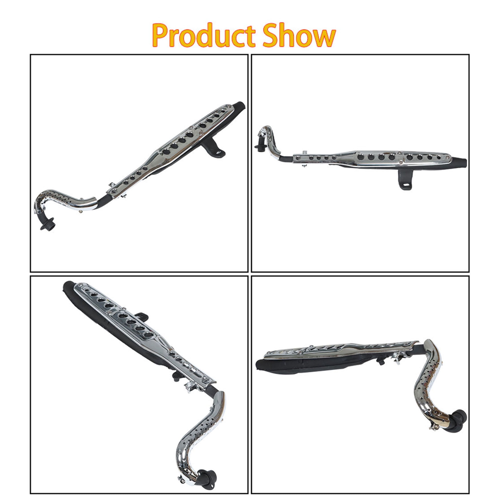 LABLT Muffler Exhaust Pipe System for Honda Mini Trail CT 70, 49CC-125CC, Durable Replacement